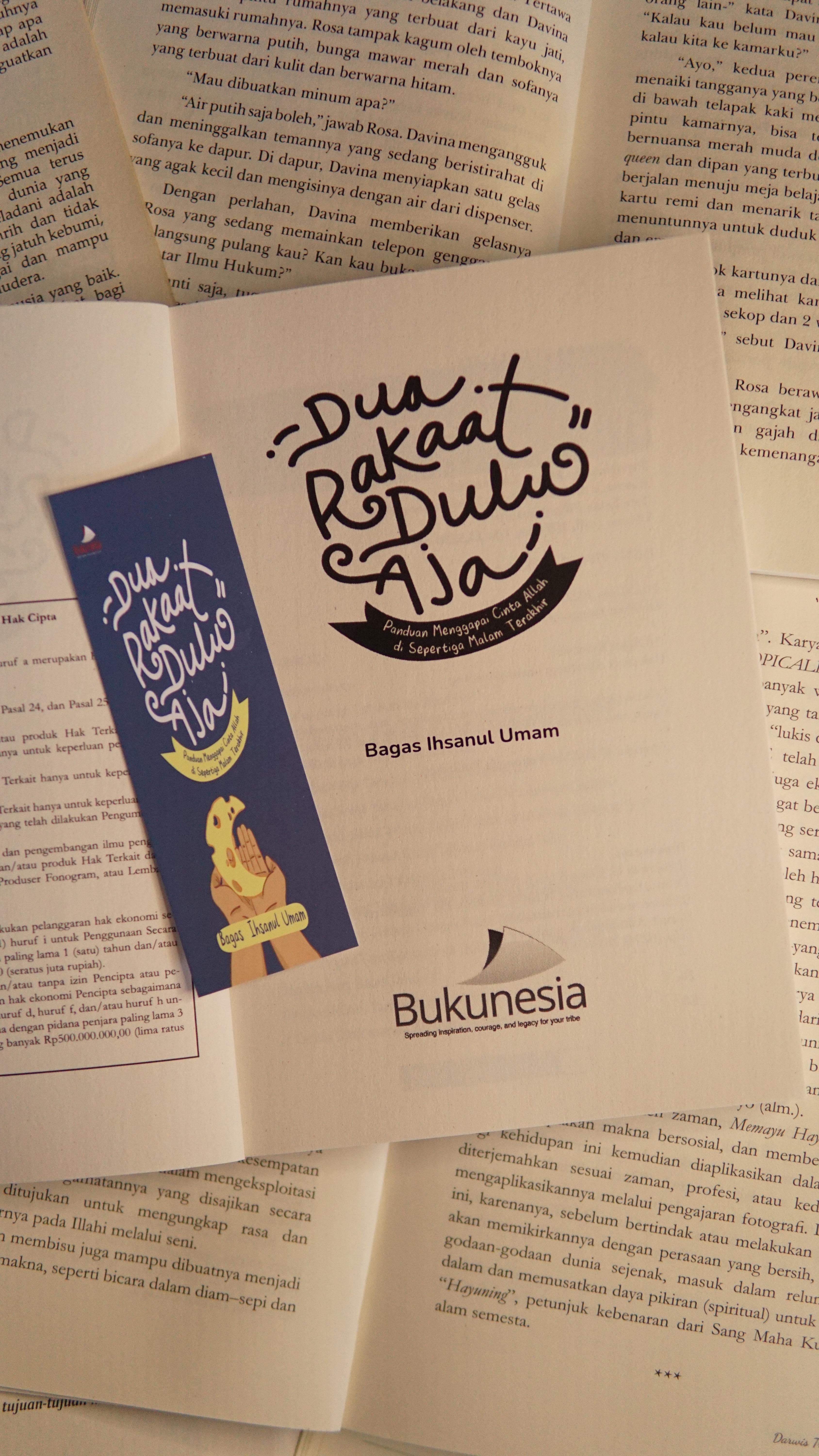 Bukunesia - Dua Rakaat Dulu Aja - Buku Motivasi Islam | Panduan Salat Tahajud & Menggapai Cinta Allah - Karya Bagas Ihsanul Umam