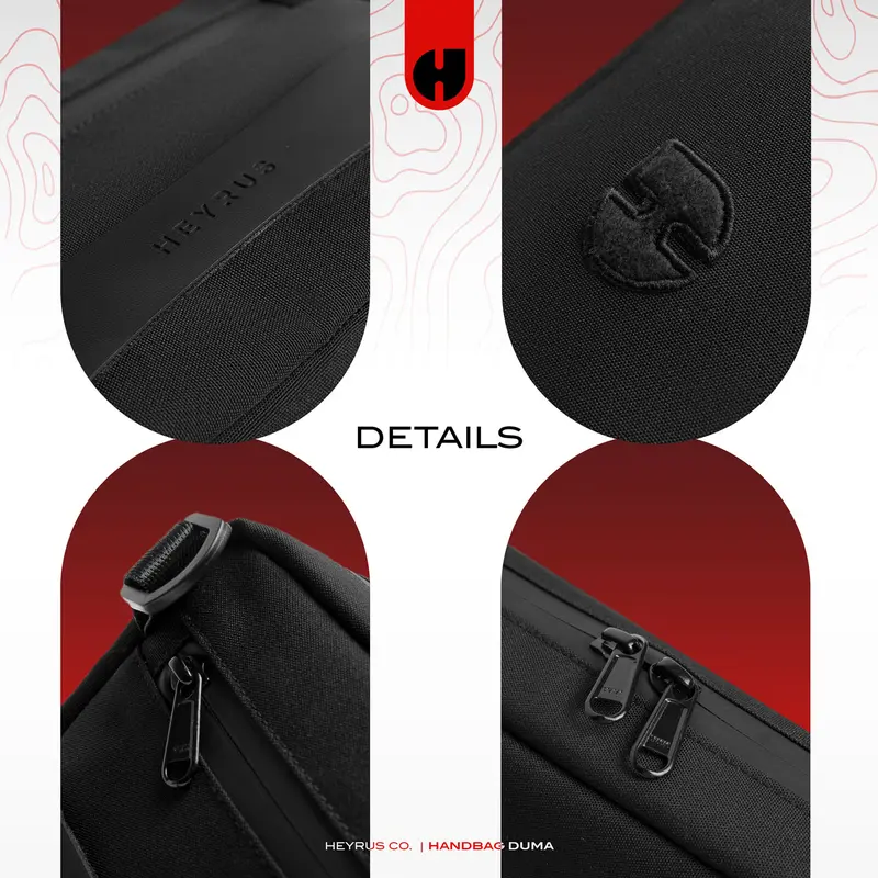 HEYRUS CO I Handbag Duma Clutch Pria Anti Bara Api Multifungsi Tahan Air 4