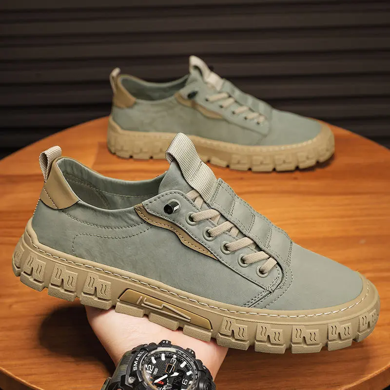 Sepatu Pria Original 2025 Casual Cowok Dewasa Untuk Sport Running Kuliah Sekolah Kasual Kerja Sneakers Hitam A10 4