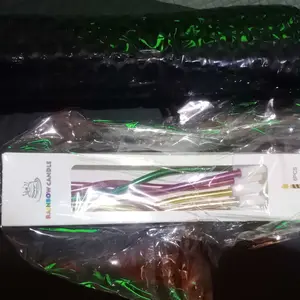 Lilin Ulang Tahun Chrome Bentuk Spiral