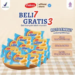 Roti Lembut Manis Creamy Rasa Santan, Susu- Camilan Praktis & Lezat Promo 1 dus 20g*10pcs