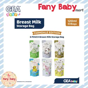 GEA BABY BREASTMILK STORAGE BAG 120ML - NEW DESIGN PATTERN DESIGN