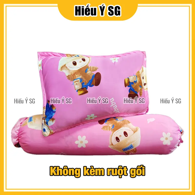 Combo áo gối nằm + áo gối ôm thun lạnh cho bé Hiếu Ý mềm mát, an toàn cho da nhạy cảm 5