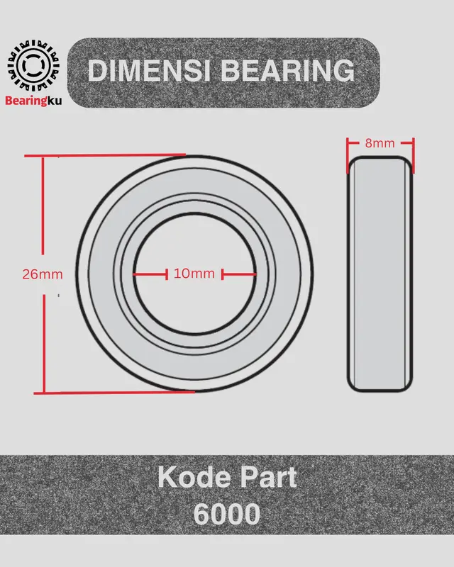 Ball Bearing FAG 6000/C3 6000 C3 Original 10x26x8 1
