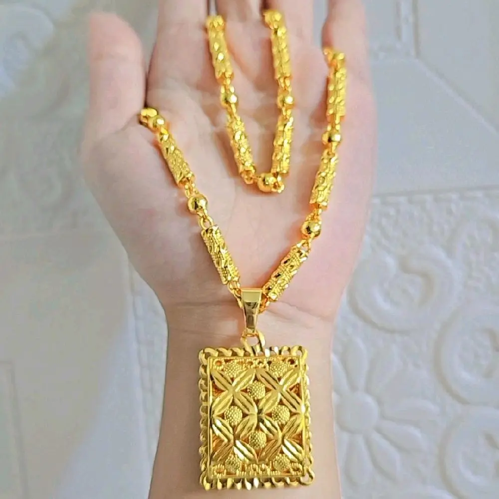 kalung bangkok motip mewah kotak bintang Perempuan Elegan Hadiah Hadiah