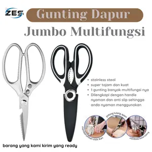 Gunting Dapur Serbaguna Alat Pemotong Ayam Sayur Ikan Daging Stainless