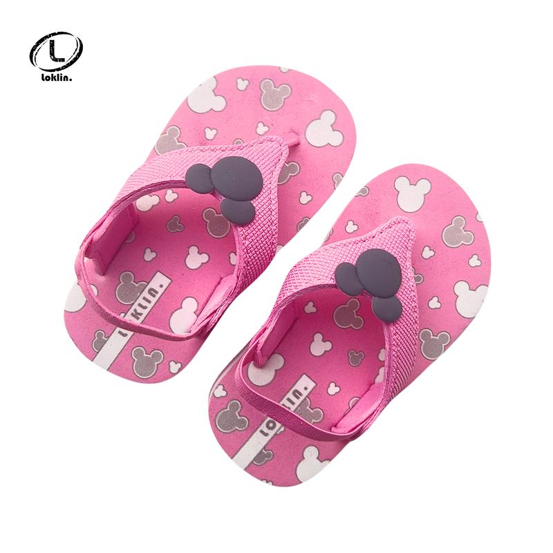 Loklin Sandal Jepit Anak Perempuan Sendal Bayi Flip Flop Minnie Mouse 4