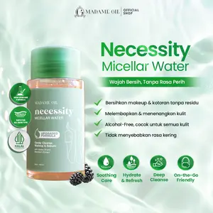 Madame Gie Necessity Micellar Water 100ml - Make Up Remover Cleansing Water for All Skin Type