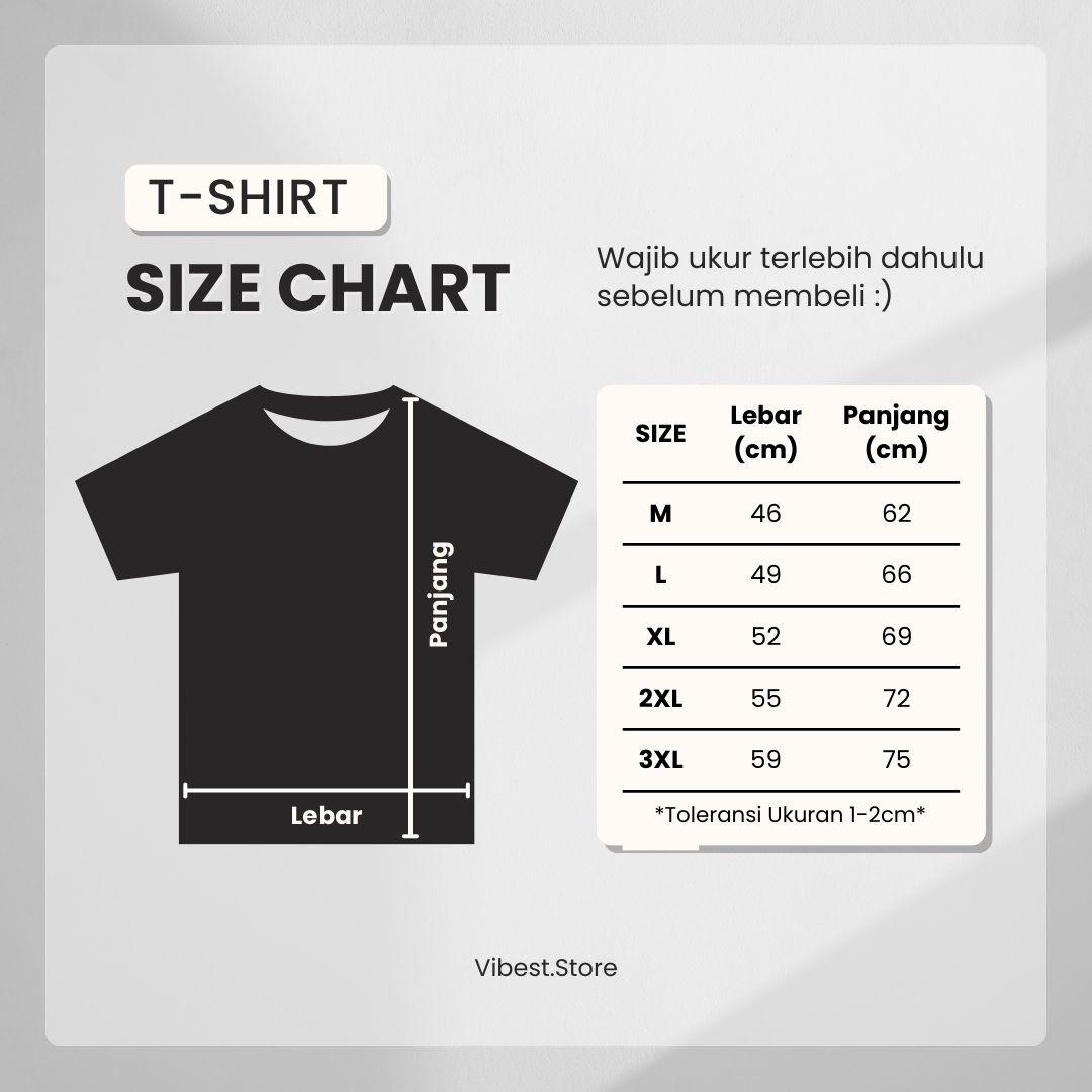 VIBEST Kaos Wanita Lengan Pendek Distro Skena | Atasan Wanita Jumbo - Print Your Life