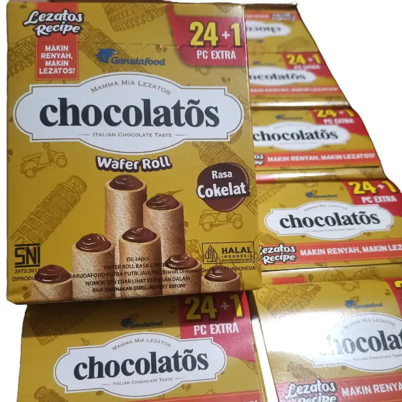 Gery chocolatos Rasa Cokelat 25pcs Wafer Gery chocolatos - cookis, wafer , 0