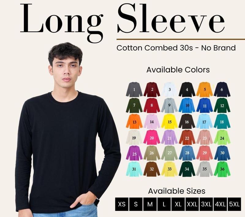 kaos lengan panjang JM PTD konser sablon lengkap Combed 30s 1