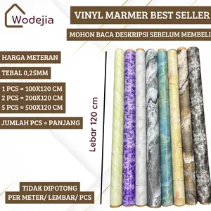 [Wodejia] MOHON BACA DESKRIPSI | Lantai Vinyl Marmer METERAN Karpet Ukuran 1x1,2 Meter Dekorasi Lantai Kamar
