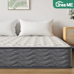 【Gratis Bantal】GREAME Kasur Springbed 2 Orang Tebal 20/26CM Busa High Density Memory Foam Pocket Spring bed Anti Alergi Live5