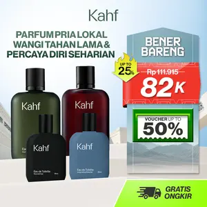 NEW! Kahf Fragrance Series - Eau de Toilette 35 ml & Eau de Parfum 100 ml - EDT EDP Fragrance - Parfum Pria Lokal Wangi Tahan Lama & Percaya Diri Seharian - Suitable for Daily Use