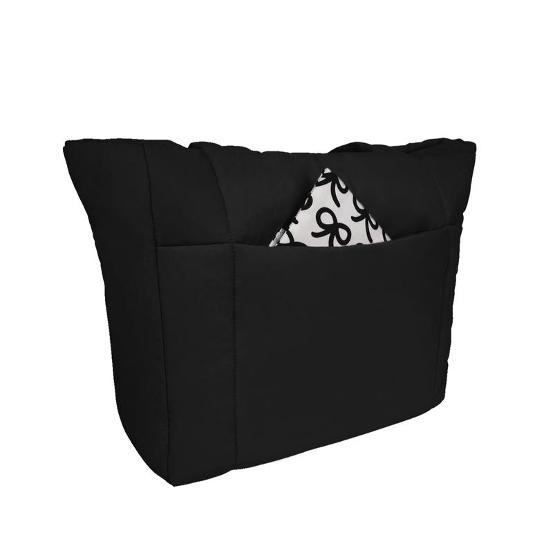 Puffer Shopper Bag (Material/Colour: Ink)