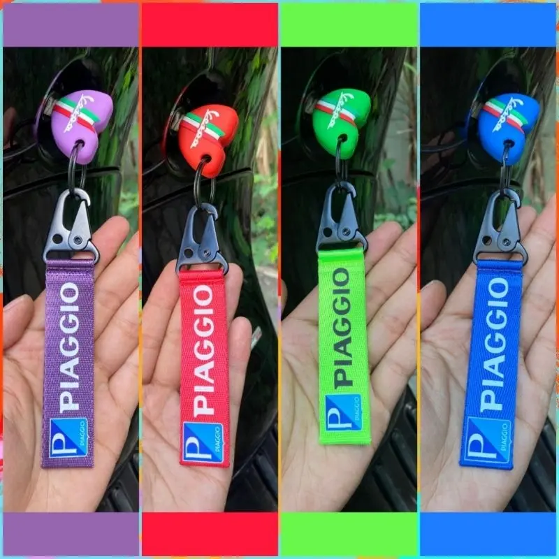 GANTUNGAN KUNCI MOTOR VESPA DAN MOBIL KEYCHAIN MOTOR BAHAN LANYARD NYLON BIKIN KECE DAN STYLISH!! 2