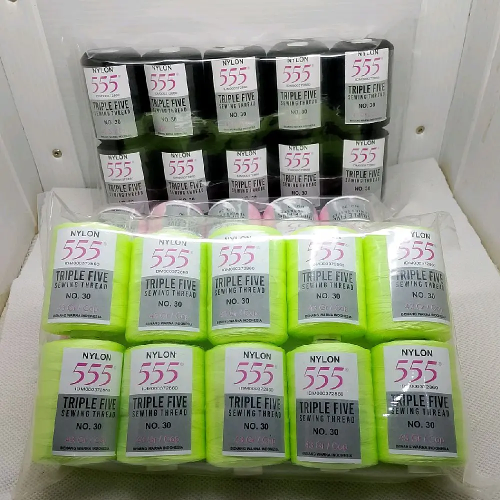 Benang Jahit Nilon Cap 555 | Benang Jahit Nilon No.30 Cap Trile Five