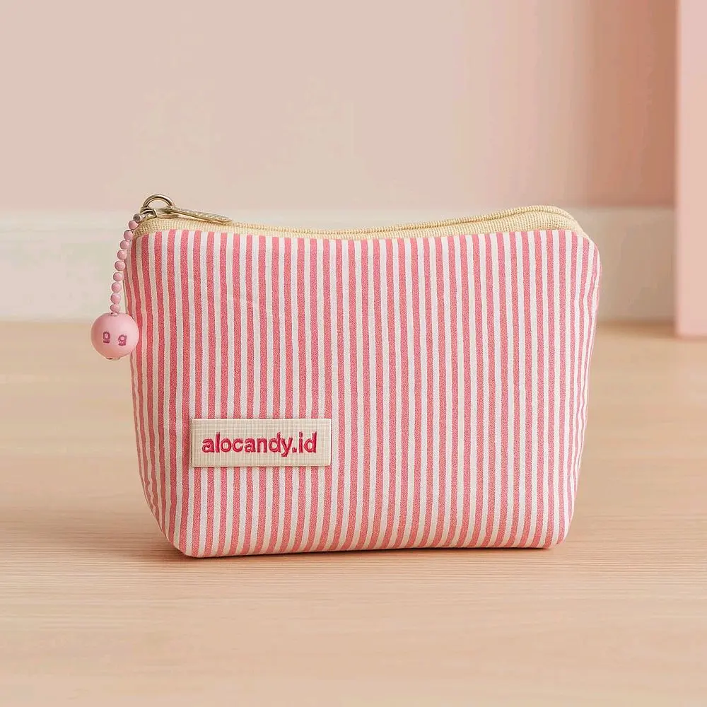 Pouch salur Alena  Mat cutton poliester,pouch makeup lucu kekinian