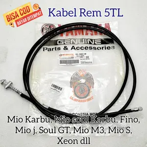 Sparepart Yamaha: Kabel Rem Belakang 5TL Asli Original untuk Mio Karbu, Soul Fino, Mio J M3 S Soul GT Xeon dll - Motorcycle Foto