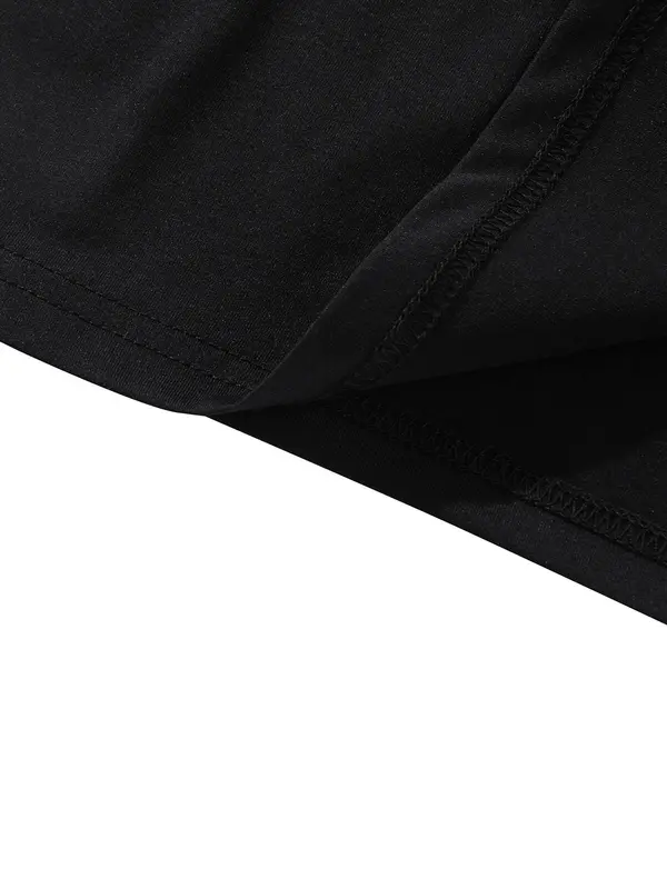 Men's Regular Fit Plain Round Neck Tee, Casual Short Sleeve Crew Neck T-Shirt for Summer, Fashion Men's Top for Daily Wear, Tropical 2