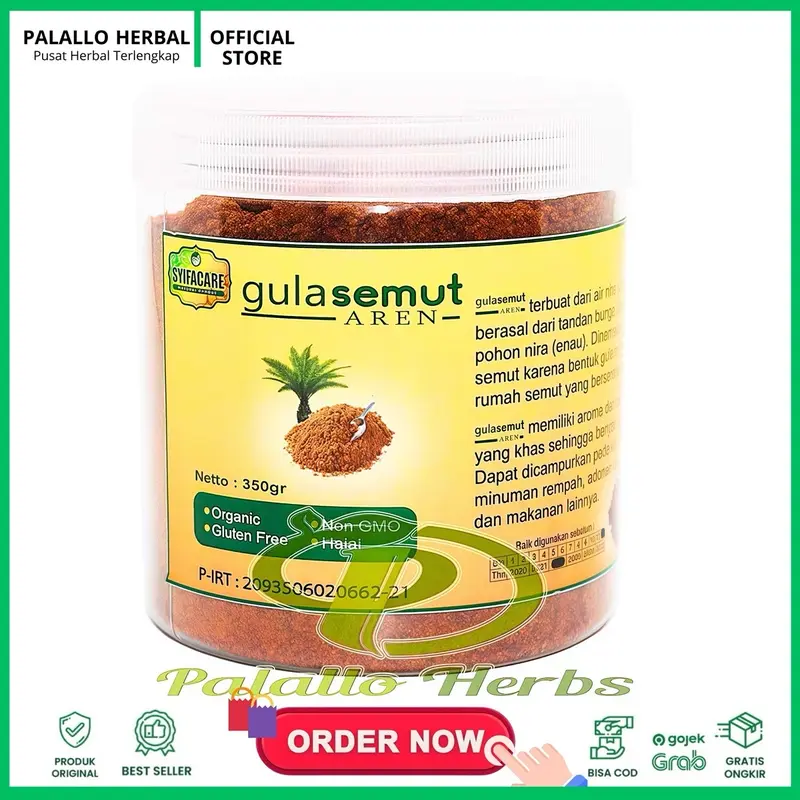 Gula Semut Aren Syifacare | Gula Aren Organic 350 gr Asli Original Pemanis Sehat Alami Bahan Food Sugar 1