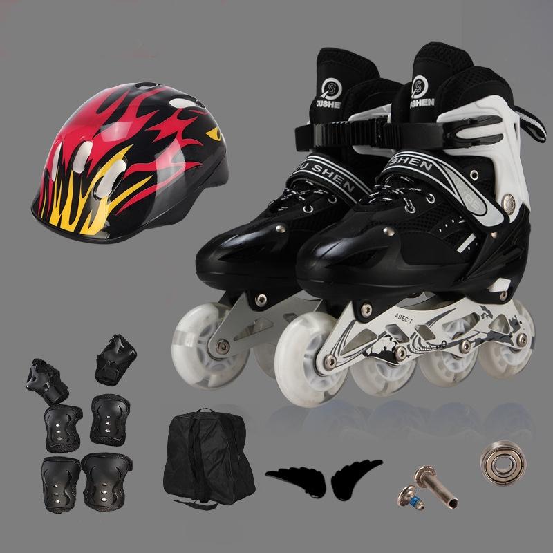 Product Introduction of Inline Skate for Adults and Kids Lightweight Skates with Smooth Gel Wheels SET(Helmet and Protective Clothing) 0