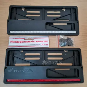 Tempat Dudukan Plat Nomor Motor Honda Original Cover Wadah Tatakan Plat Nomer Motor Asli AHM Kendaraan Motorcycle
