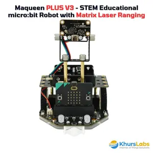 Micro Maqueen Plus V2 - an Advanced STEM Education Robot for microbit V3 With Matrix Laser Ranging
