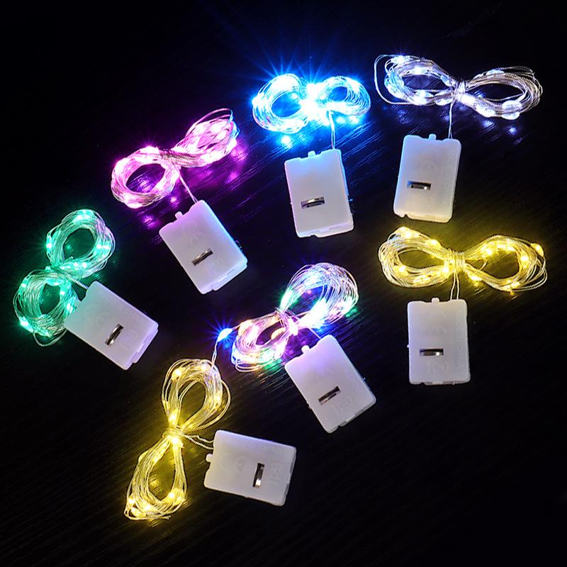 Led Button String Lights 1M&3M String LED Lights Button Battery Powered LED Copper Wire - TikTok ...