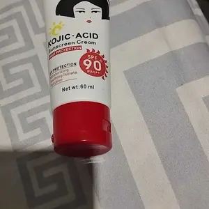 SPF90 PA+++ Kojic Acid Sunscreen tabir surya Body Sublock Wajah & Badan Sunscreen Cream 60g Fade Spots Sun UV Protection Repair Moisturizing Skin Krim Sunscreen Wajah Tubuh