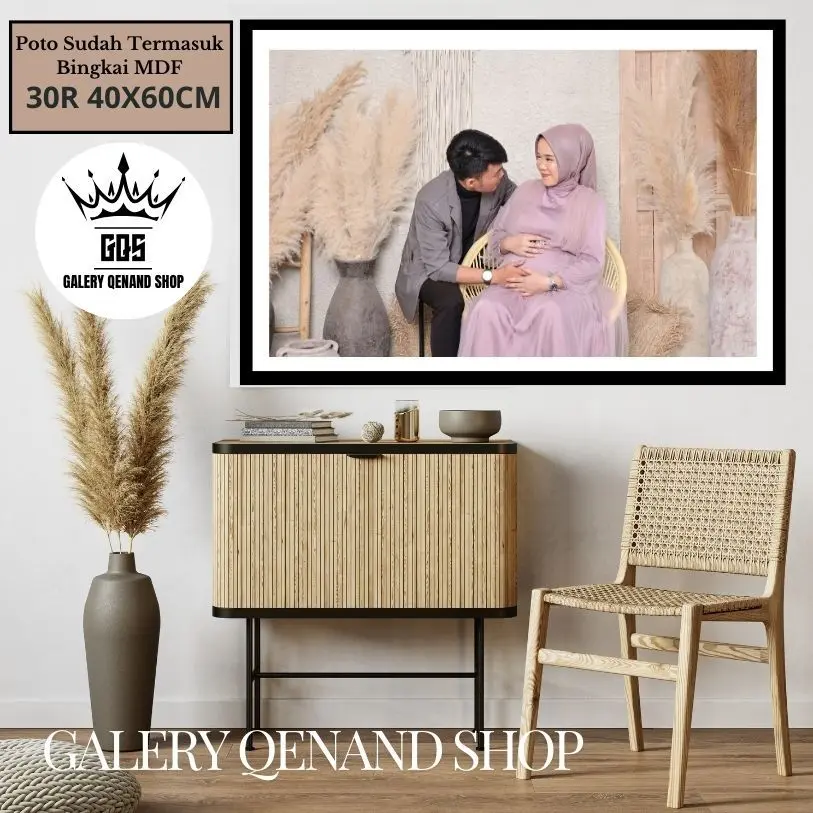 CETAK FOTO UKURAN 30R (40X60CM) SUDAH DI BINGKAI MDF 005 Frame