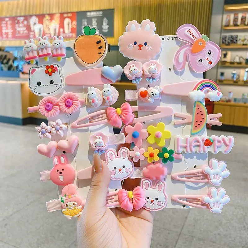 Kẹp Tóc Hoạt Hình, Siêu Dễ Thương Và Dễ Thương, Cho Bé Và Trẻ Em Nữ, Phụ Kiện Tóc, Không Làm Tổn Thương Tóc, Kẹp Tóc Mái, cài tóc, Kẹp Mỏ Vịt 8