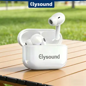 Elysound AT2 pro True Nirkabel Headset TWS Bluetooth Earphones 5.3V Touch Control Dengan Noise Cancelling Dan Bass Stereo-Earbuds Tahan Air
