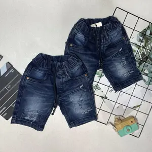 Celana Jeans Pendek Anak Laki Laki Usia 1 - 7 Tahun #Simplify #SnowBlack (CPD-05)