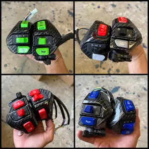 Saklar MIO VIETNAM KEVLAR KARBON[ 1 set kanan & kiri ] Jupiter Z Burhan / Jupiter MX Old&New / AEROX155 / Mio Smile / Mio Soul / Mio Sporty / Mio M3 / Mio J / Soul GT115/125 / XEON.