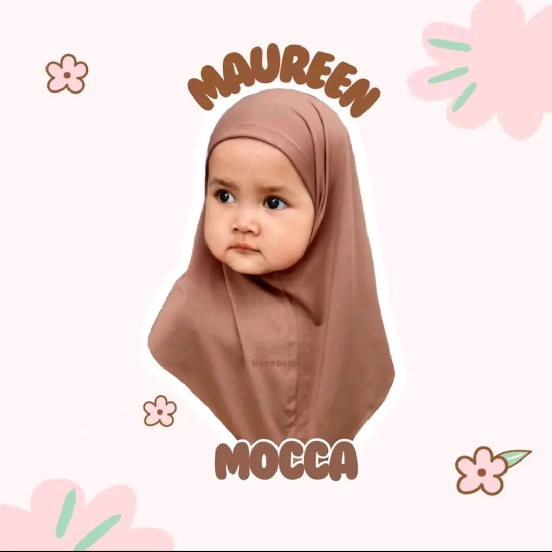 Hijab Anak Jilbab Bayi Kerudung Baby Arin Jersy Newborn Lucu Nyaman Cantik Instan Muslim Variasi Pashmina