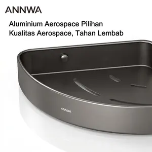 ANNWA Rak Penyimpanan Segitiga Aluminium Alloy Ruang Angkasa: Anti Karat, Pemasangan Tanpa Jejak