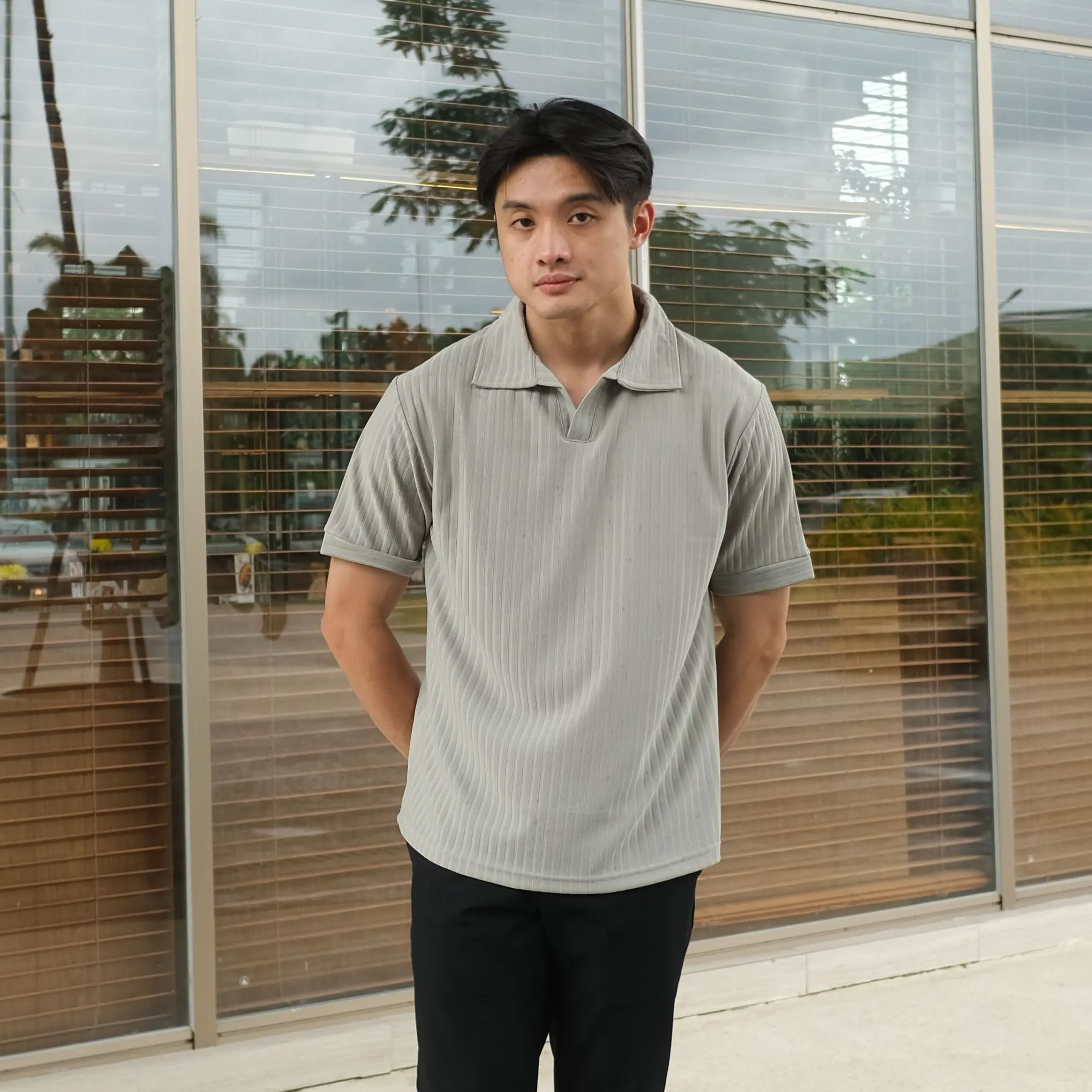 [FUKUSTUDIO] Vermont Polo Knit Shirt | Kemeja Polo Lengan Pendek Premium | Kaos Polo Knit Kerah | Polo Shirt Pria Premium