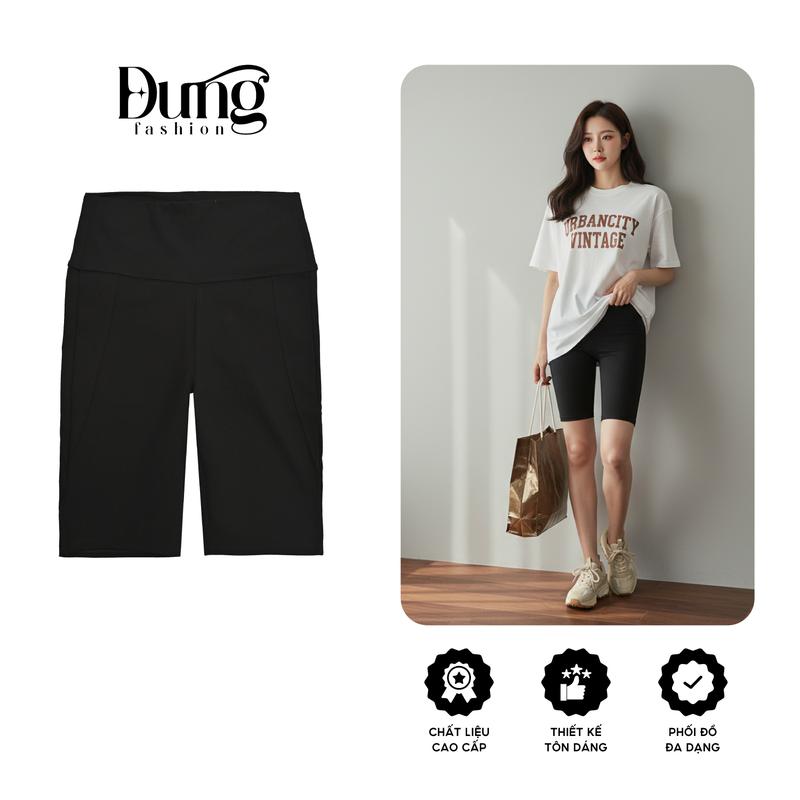  Quần Leggings Ngố Nữ Dung Fashion  Mặc trên Gối Nâng V3 Cực Đẹp Tôn Dáng cực chuẩn Ôm Gọn  Màu Đen   Có big size  