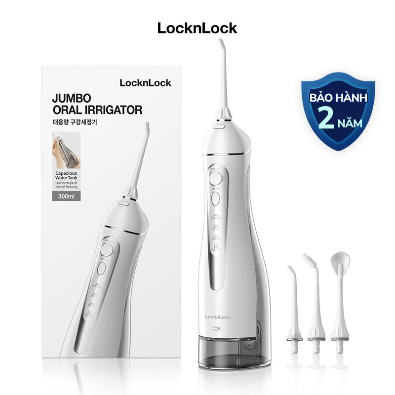 Máy tăm nước không dây LocknLock Cordless Oral Irrigator (300ml) - (Màu xám)