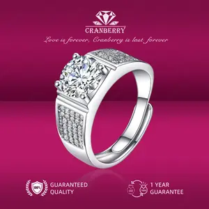 OS1-R31 Cincin Pria Cranberry Jewelry Premium Lapis Platinum Anti Luntur Anti Berubah Warna Garansi 1 Tahun Resmi Size Adjustable Kualitas Grade Terbaru Aksesoris Perhiasan Cincin Nikah Permata VVS1 Elegan COD