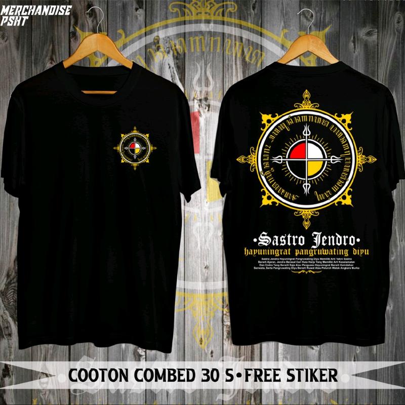 KAOS SASTRO JENDRO KAOS JAWA Combed Lembut Distro Pria Wanita Hitam 0