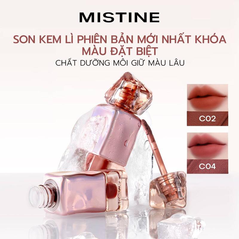 【KOL MISTINE Son môi trang điểm Makeup hợp với hàng ngày chống dính cốc giữ màu bền, không dễ lem môi 2.6g/2.8g