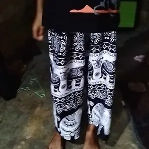 Celana Kulot Anak Motif Gajah Mihu Mihu / Celana Harian Rayon Premium