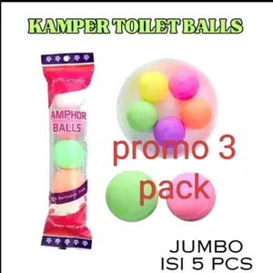 KAMPER Ball Jumbo PROMO 3pack Kamper Toilet Balls Jumbo Size Isi 5 Kapur Barus Ball Jumbo Cocok untuk Kamper Toilet Anda