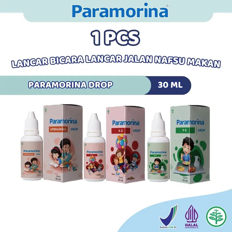 1 DROP/TETES Paramorina Terlambat Bicara Jalan dan Lahap Makan | Bebas Pilih Varian | 6 bulan ke atas 0
