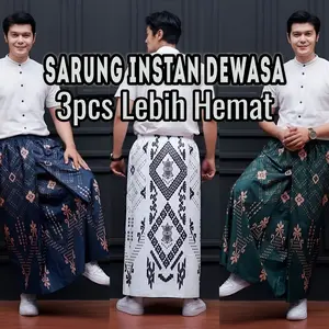 Sarung instan dewasaa isi 3pcs motif balimun sarwon sarang tawon wadimor praktis nyaman