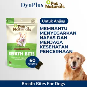 Pet Naturals Breath Bites For Dogs / Suplemen Nafas Anjing