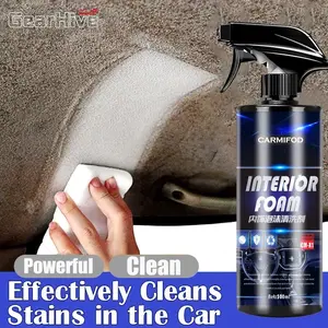 500ML Pembersih & Penghilang Noda Interior Mobil Spray - Untuk Jok Kulit/Dashboard/Karpet/Plafon (Anti Jamur, Cepat Kering) COD