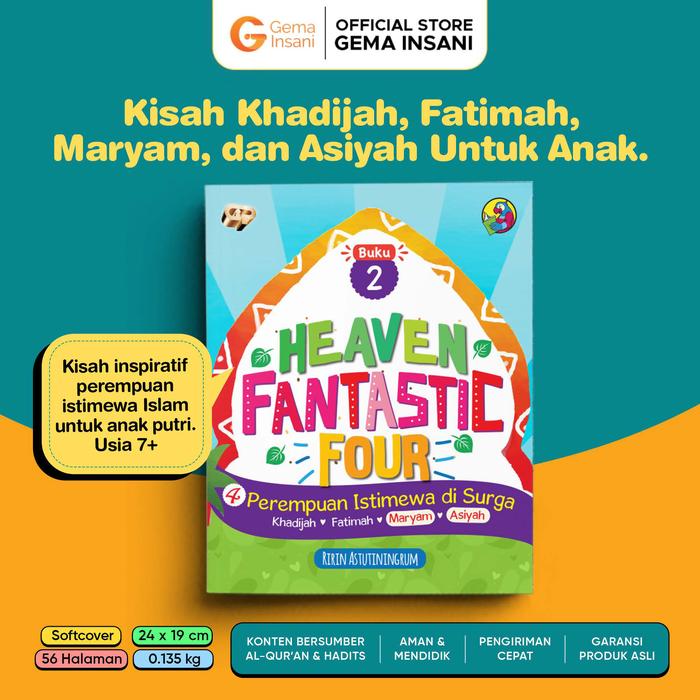 Gambar Gema Insani Buku Anak - Heaven Fantastic Four 2 Perempuan Istimewa Di Surga dari Gema Insani Kota Depok Tokopedia